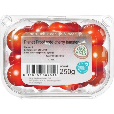 Snack Cherry Tomaatjes. Bakje 250 gram